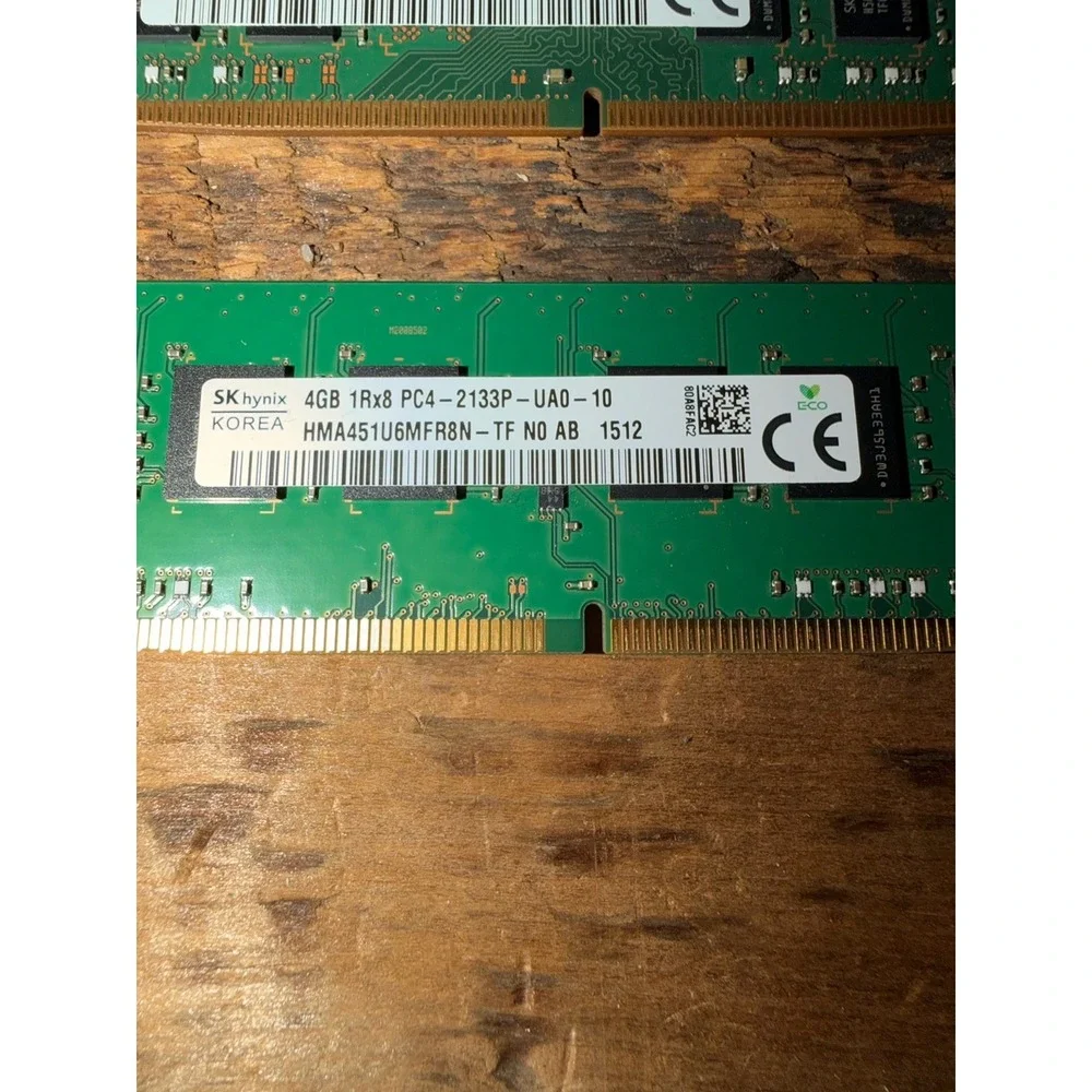 Lot Of 4 SK Hynix 4GB 1Rx8 PC4-2133P-RD0-10 HMA451R7MFR8N - For Desktop/Servers